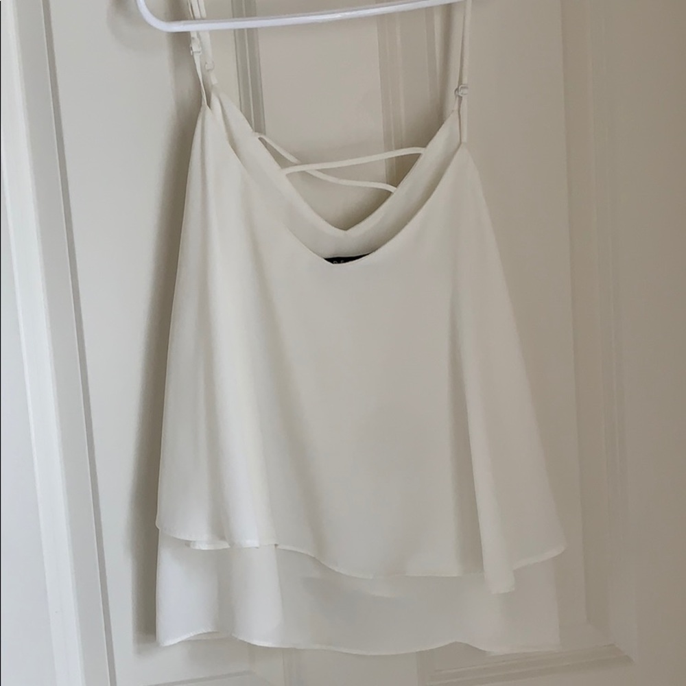 NEVER WORN Off white flow tank (no tag)